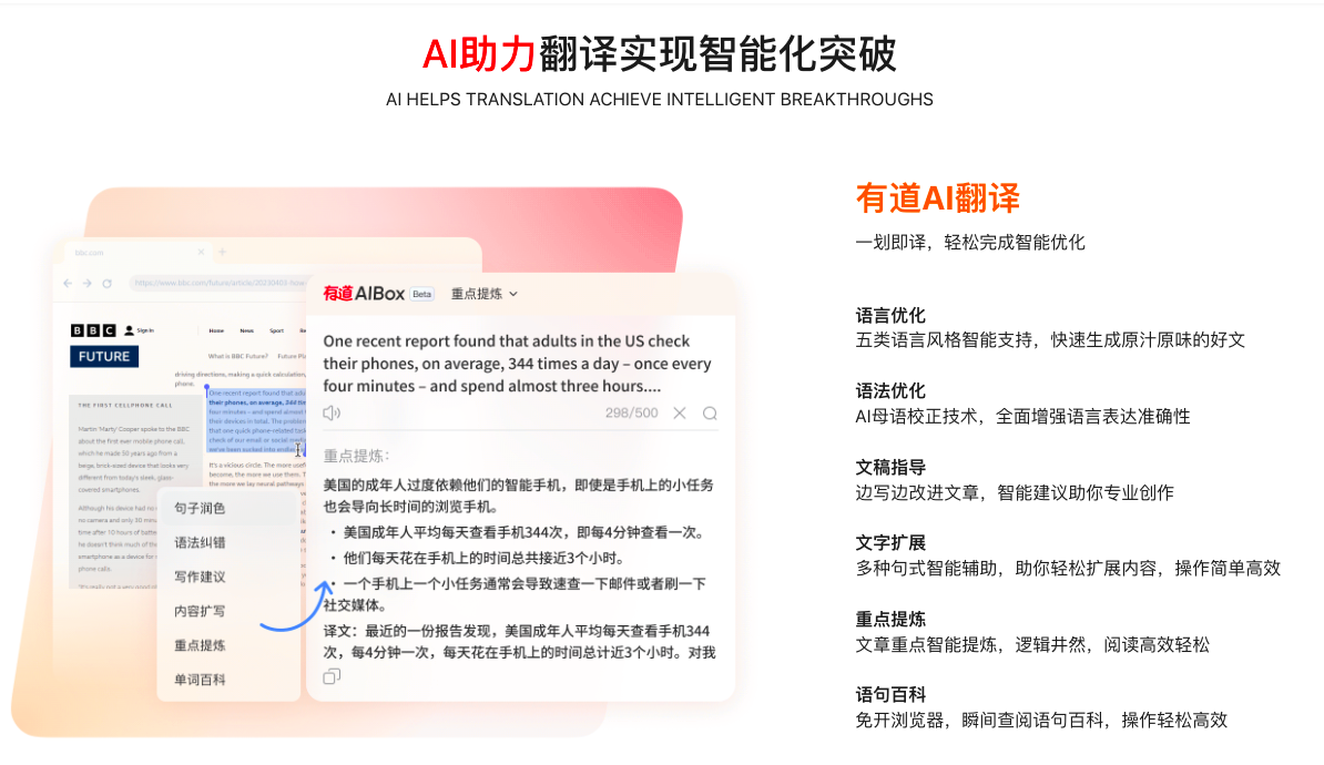 有道翻译AI润色