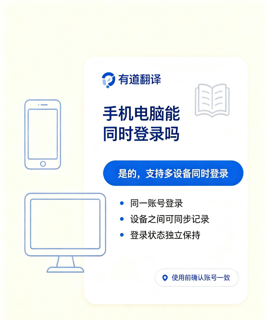 有道翻译电脑手机同步